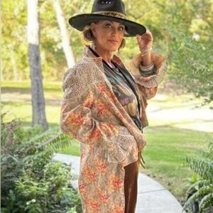 Jaded Gypsy Jacket Circus Top Floral Small / Medium NWT Reversible